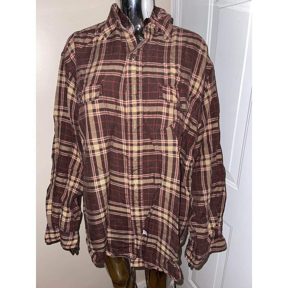 Pre Owned Polo By Ralph Lauren Brown with Stripes Long sleeve Button Shirts